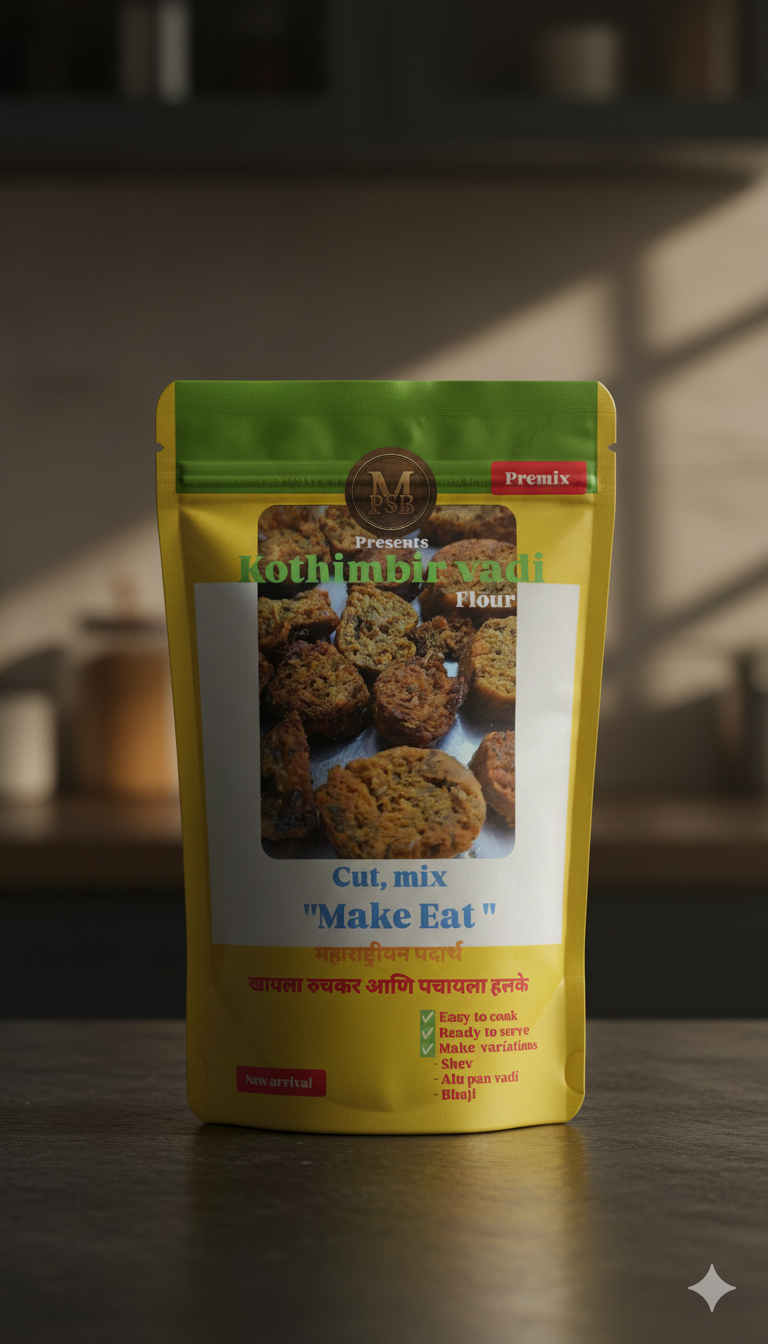 MAKE-EAT KOTHIMBIR VADI FLOUR PREMIX