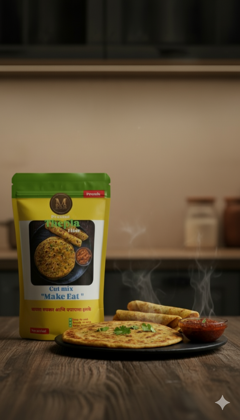 500 GRAM MAKE-EAT THEPLA FLOUR PREMIX
